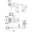 Смеситель скрытого монтажа для раковины Paffoni Light LIG006ST70 излив 178 мм, цвет - сталь, фото 2