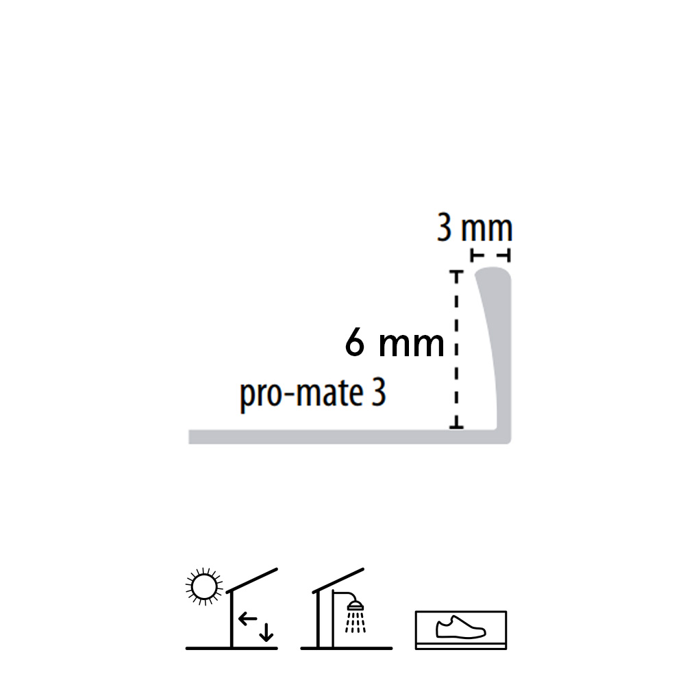 100126772 B71342608 PRO-MATE 3 LATON CROMADO 6MM (1 сорт)