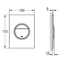 Клавіша змиву Grohe Nova Cosmopolitan S 37601000 хром, фото №2