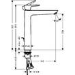 Змішувач для раковини Hansgrohe Talis E 71716340 хром чорний матовий, фото 2