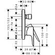 Змішувач прихованого монтажу для ванни Hansgrohe Talis E 71745340 хром чорний матовий, фото 2