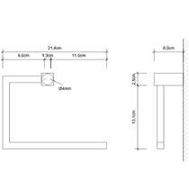 Тримач для рушників Decor Walther Corner CO HTR 0560600 хром, фото №2