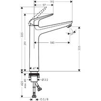 Смеситель для раковины Hansgrohe Novus 71124000, фото №2