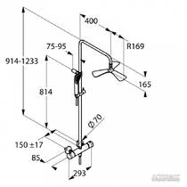 Душевая система Kludi Fizz 670950500 с термостатом, фото №3