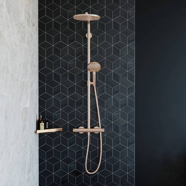 Душова система Hansgrohe Raindance Select S 27633140 з термостатом, бронза матовий, фото 3
