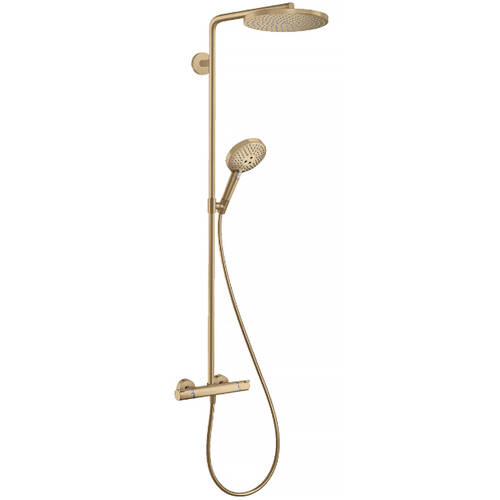 Душова система Hansgrohe Raindance Select S 27633140 з термостатом, бронза матовий, фото 1