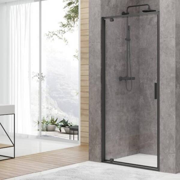 Душові двері Devit Art FEN3440B 100х190 см розпашні, фото 1