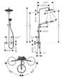 Душова система Hansgrohe Croma Select S 26890670 280 1jet з термостатом, чорний матовий, фото 2