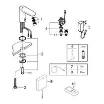 Смеситель для раковины Grohe Euroeco Cosmopolitan E 36269000 без смесителя, инфракрасный автоматический кран, хром, фото №3