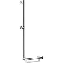 Душова штанга Hansgrohe Unica Comfort L 26403400 з кошиком для зберігання, лівостороння, хром, фото №1