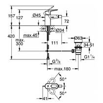 Смеситель для биде Grohe BauLoop 23338000 хром, фото №2