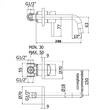 Смеситель скрытого монтажа для раковины Paffoni Light LIG007ST70 излив 248 мм, цвет - сталь, фото 2