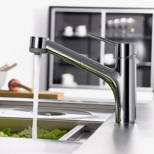 Висувний душ для змішувача для кухні Hansgrohe Talis 97999000 хром, фото 3
