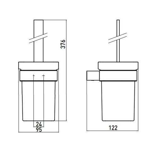 Набір аксесуарів Emco Loft 0598 001 00 чорний матовий, фото 2