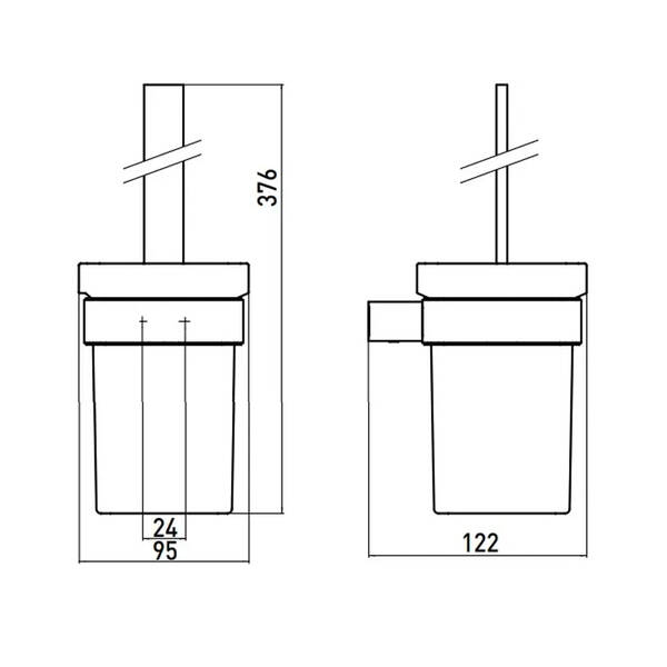 Набір аксесуарів Emco Loft 0598 001 00 чорний матовий, фото 2