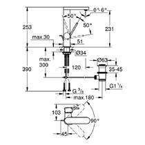 Змішувач для раковини Grohe Plus 23851003 хром, фото №2