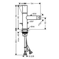 Смеситель для биде Axor Uno 45200310 красное золото матовый, фото №2