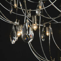 Люстра QUASAR Crystal Galaxy 80 suspension (11-8500E) led, nickel, фото №3