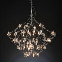 Люстра QUASAR Crystal Galaxy 80 suspension (11-8500E) led, nickel, фото №2