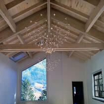 Люстра QUASAR Crystal Galaxy 80 suspension (11-8500E) led, nickel, фото №4