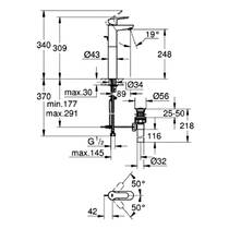 Змішувач для раковини Grohe BauEdge 32860000 хром, фото №2