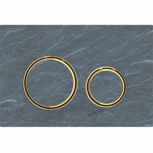 Клавіша змиву Geberit Sigma21 115.652.JM.1 сланець Mustang/латунь, фото 1