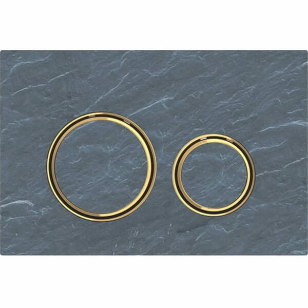 Клавіша змиву Geberit Sigma21 115.652.JM.1 сланець Mustang/латунь, фото 1