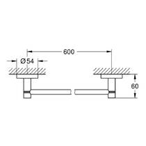 Тримач для рушників Grohe Essentials 40366DC1 одинарний, суперсталь, фото №2