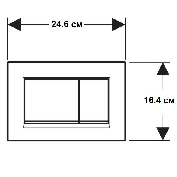Клавіша змиву Geberit Sigma20 square 115.883.01.1 білий, фото 3
