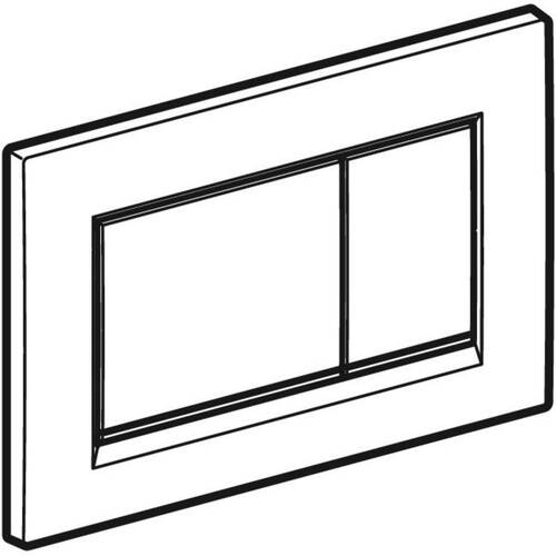 Клавіша змиву Geberit Sigma20 square 115.883.16.1 чорний, фото 3
