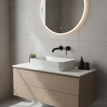 Смеситель скрытого монтажа для раковины Kludi Bozz 382453976 чорний матовий