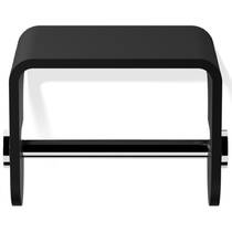 Тримач для туалетного паперу Decor Walther Black Stone TPH4 0974564 з полицею, чорний матовий/хром, фото №1