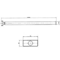 Тримач для рушників Decor Walther Basic DW 730 0507300 хром, фото №2