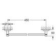 Тримач для рушників Grohe Essentials 40688AL1 графіт, фото 2