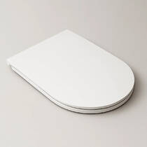 Кришка для унітаза Kerasan Aquatech 3791 30 slim, quick-fix, soft-close, білий матовий/хром, фото №1