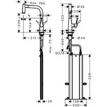 Змішувач для кухні Hansgrohe Metris M71 73800000 хром, фото №2