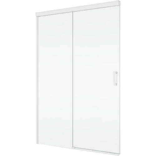 Душові двері з фіксованою стінкою SanSwiss Cadura WhiteLine CAS2G1200907 120х200 см розсувні, фото 1