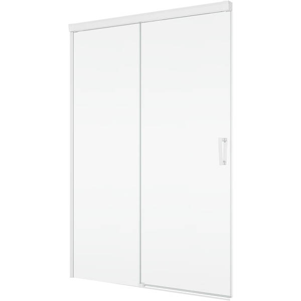 Душові двері з фіксованою стінкою SanSwiss Cadura WhiteLine CAS2G1200907 120х200 см розсувні, фото 1