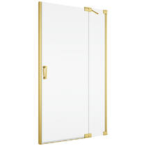 Душевые двери с фиксированной стенкой SanSwiss Cadura GoldLine CA13D1201207 120х200 см распашные правые