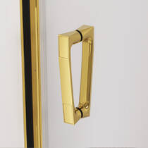 Душевые двери с фиксированной стенкой SanSwiss Cadura GoldLine CA13D1201207 120х200 см распашные правые, фото №4