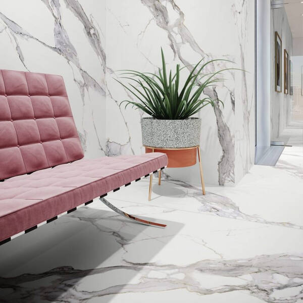 Керамограніт Cerrad Gres Calacatta White Satyn 59,7х59,7 см, фото 6