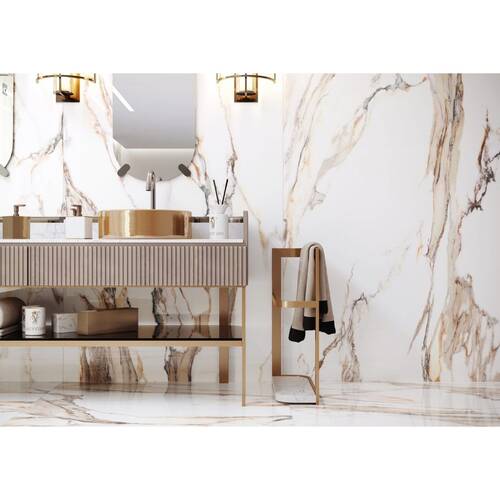Керамограніт Cerrad Gres Calacatta Gold Poler 59,7x59,7 см, фото 2