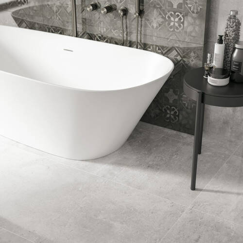 Керамограніт Cerrad Gres Softcement White Rect 59,7х119,7 см, фото 2