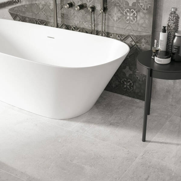 Керамограніт Cerrad Gres Softcement White Rect 59,7х119,7 см, фото 2
