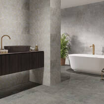 Керамограніт Cerrad Gres Softcement Silver Rect 59,7х119,7 см, фото №2