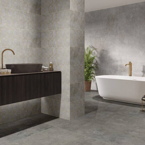 Керамограніт Cerrad Gres Softcement Silver Rect 59,7х119,7 см, фото 2