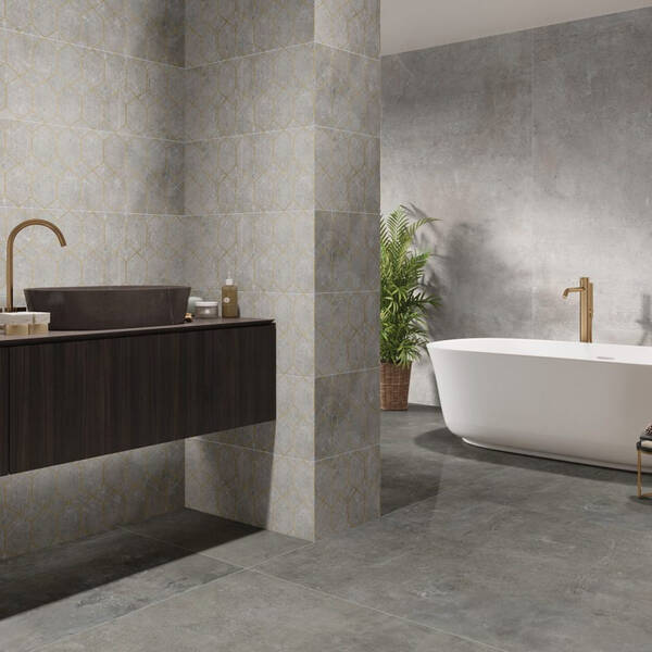 Керамограніт Cerrad Gres Softcement Silver Rect 59,7х119,7 см, фото 2