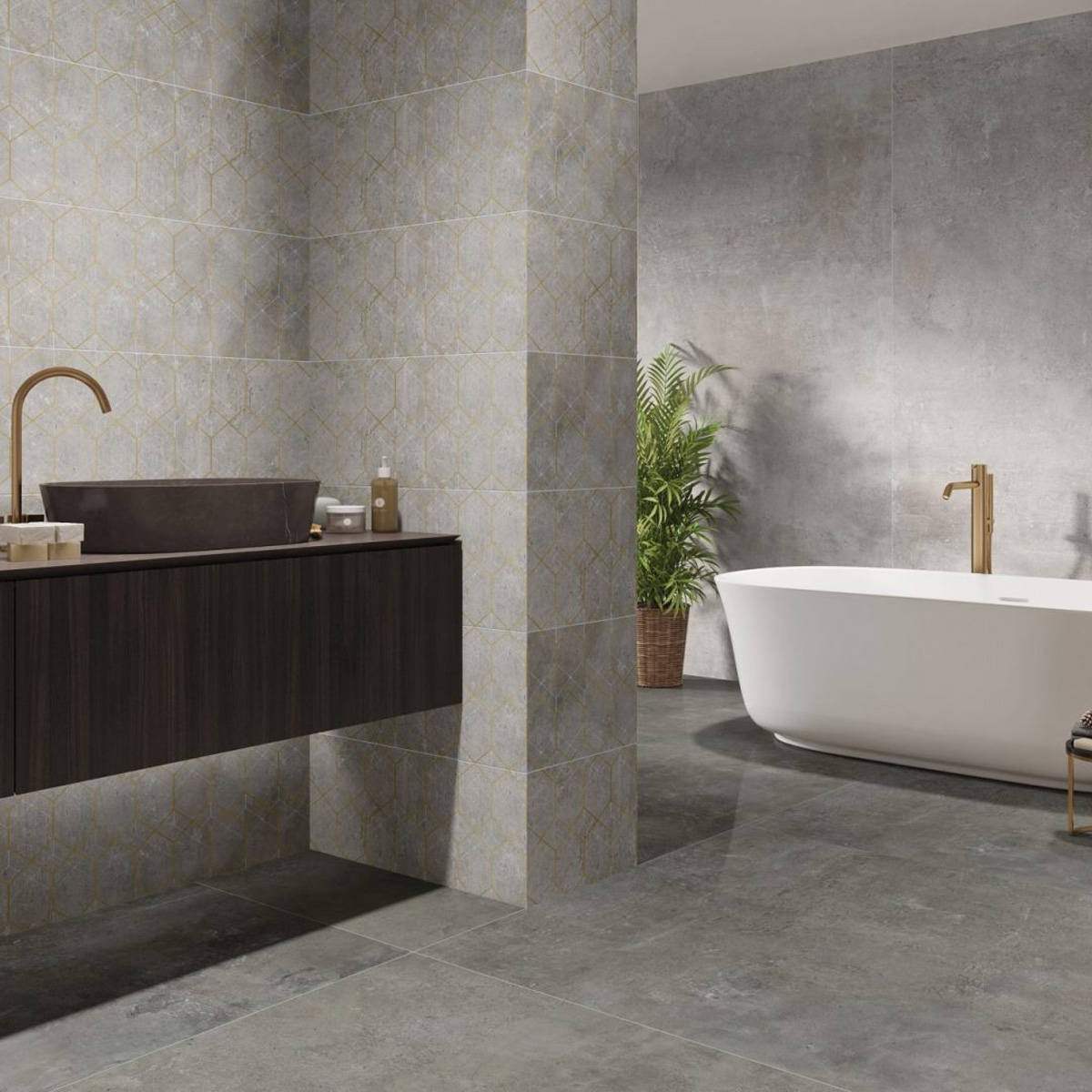 GRES SOFTCEMENT SILVER RECT (1 сорт)