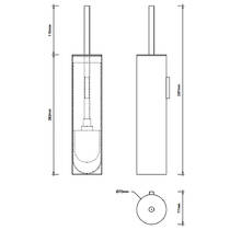 Щетка для унитаза Decor Walther Mikado MK WBG 0521376 стальной, фото №2