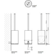 Щітка для унітаза Decor Walther Type U 0804150 запасна, білий, фото №2